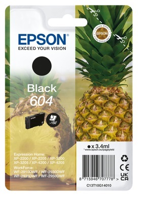 Original Epson 604 Black Inkjet Cartridge C13T10G14010
